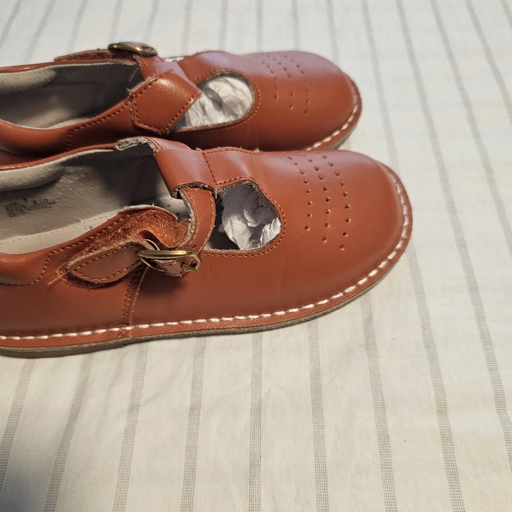 L'Amour Brown Kids Dress Shoes - Picture 5 of 7